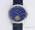 Swiss Blancpain Real Tourbillon Carrousel Repetition Minutes 1:1 Clone Watch Steel Blue Dial